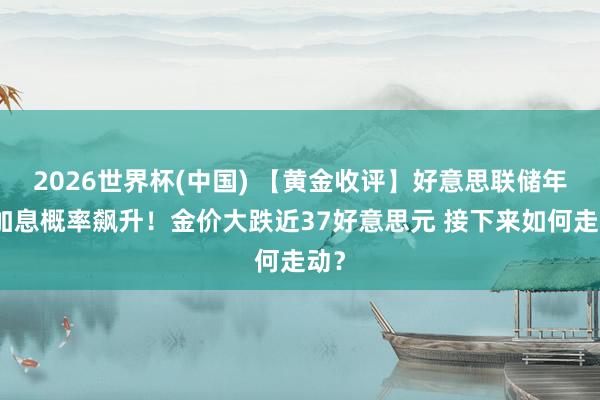2026世界杯(中国) 【黄金收评】好意思联储年内加息概率飙升!金价大跌近37好意思元 接下来如何走动?